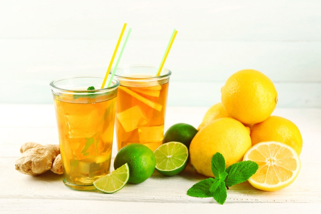 Rezepte für Eistee mit Zitrone und Ingwer