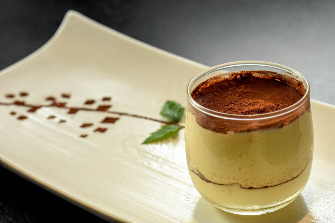 Tiramisu mit grünem Tee